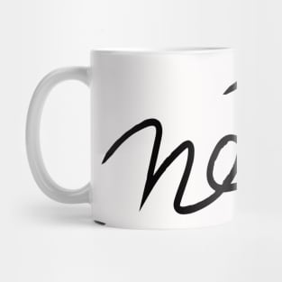 BLACK CURLY PRINT Mug